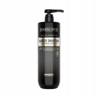 Immortal Barber Smoother drėkinantis ir regeneruojantis plaukų kondicionierius su keratinu 1000ml Immortal Barber Smoother drėkinantis ir regeneruojantis plaukų kondicionierius su keratinu 1000ml