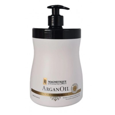 Magnetique Satine Line Argan Oil atkūrianti plaukus kaukė su argano aliejumi, šilko proteinais ir lino aliejumi 1000ml Magnetique Satine Line Argan Oil atkūrianti plaukus kaukė su argano aliejumi, šilko proteinais ir lino aliejumi 1000ml