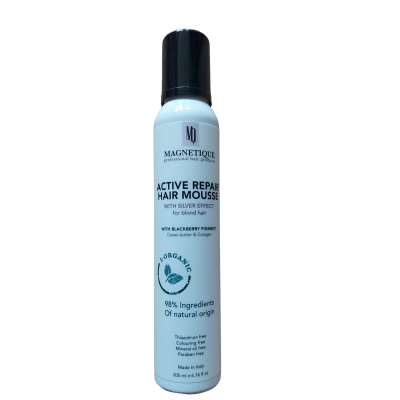 Magnetique Active Repair Silver Effect putos plaukams su gervuogių pigmentu kakavos sviestu ir kolagenu 200ml