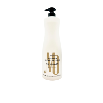 Magnetique Satine Line Gold & Keratin atkuriamasis šampūnas su keratinu ir mikroaktyviu skystu auksu 1000ml