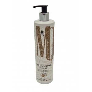 Magnetique Satine Line Gold & Keratin atkuriamasis šampūnas su keratinu ir mikroaktyviu skystu auksu 500ml