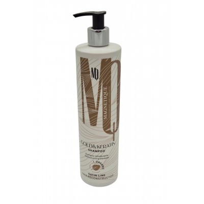 Magnetique Satine Line Gold & Keratin atkuriamasis šampūnas su keratinu ir mikroaktyviu skystu auksu 500ml Magnetique Satine Line Gold & Keratin atkuriamasis šampūnas su keratinu ir mikroaktyviu skystu auksu 500ml