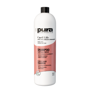 Pura Kosmetica Curl Life lankstumo suteikiantis šampūnas garbanotiems plaukams elastingumui ir žvilgesiui pH 5,00 – 6,00 1000ml Pura Kosmetica Curl Life lankstumo suteikiantis šampūnas garbanotiems plaukams elastingumui ir žvilgesiui pH 5,00 – 6,00 1000ml