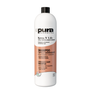 Pura Kosmetica Kera-V Life Vegan Keratin Restructuring & Invigorating atgaivinantis šampūnas  pH 5,00 -6,00 1000ml