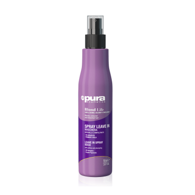 Pura Kosmetica Blond Life leave in spray (Anti-yellow) nenuplaunama kreminė purškiama kaukė plaukams  pH 2,00 – 3,00 150ml