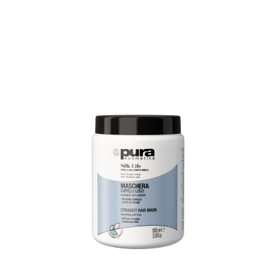 Pura Kosmetica Silk Life glotninanti kaukė garbanotiems ir nepaklusniems plaukams pH 2,50 – 3,50 1000ml