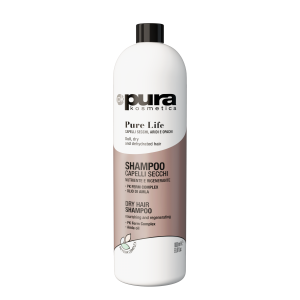 Pura Kosmetica Pure Life Maitinimas ir restruktūrizavimas šampūnas sausiems, dehidratuotiems ir nublukusiems plaukams pH 5,00 – 6,00 1000ml
