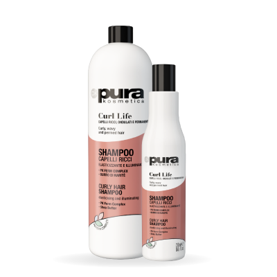 Pura Kosmetica Curl Life lankstumo suteikiantis šampūnas garbanotiems plaukams elastingumui ir žvilgesiui pH 5,00 – 6,00 250ml Pura Kosmetica Curl Life lankstumo suteikiantis šampūnas garbanotiems plaukams elastingumui ir žvilgesiui pH 5,00 – 6,00 250ml
