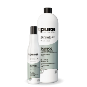 Pura Kosmetica Normal Life Sebum-regulating šampūnas Skirtas riebaluotis linkusiems plaukams ir galvos odai pH 5,00 – 6,00 250ml Pura Kosmetica Normal Life Sebum-regulating šampūnas Skirtas riebaluotis linkusiems plaukams ir galvos odai pH 5,00 – 6,00 250ml