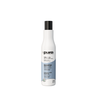 Pura Kosmetica Silk Life glotninantis šampūnas garbanotiems ir nepaklusniems plaukams pH 5,00 – 6,00 250ml