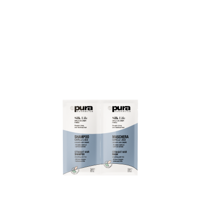 Pura Kosmetica Silk Life šampūnas 15ml+kaukė 15ml