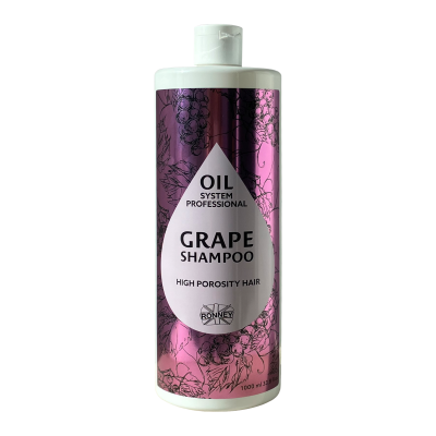 Ronney  Oil System Grape vynuogių šampūnas didelės poretiems plaukams 1000ml