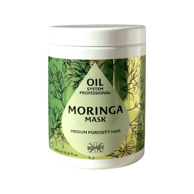 Ronney Oil System Moringa kaukė mažai poretiems plaukams 1000ml