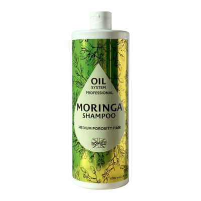 Ronney Oil System Moringa šampūnas mažai poretiems plaukams 1000ml