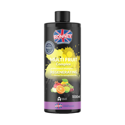 Ronney Multi Fruit Complex regeneruojantis vaisių šampūnas sausiems ir pažeistiems plaukams 1000ml
