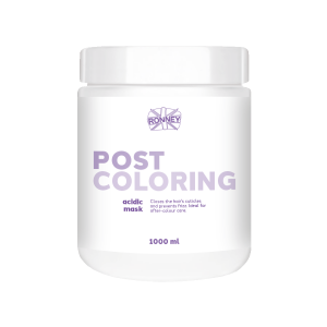 Ronney Post Coloring rūgštinanti plaukų kaukė po dažymo ir dažytiems plaukams pH 3,50 – 4,50 1000ml