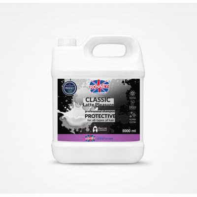 Ronney Classic Latte Pleasure apsauginis plaukų šampūnas 5000ml
