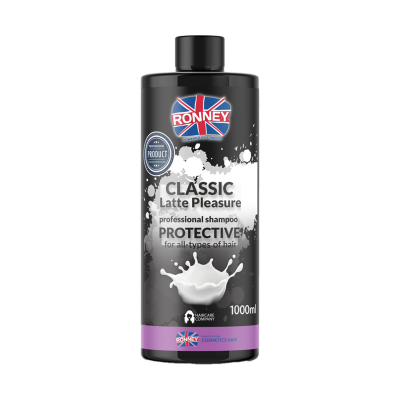 Ronney Classic Latte Pleasure apsauginis plaukų šampūnas 1000ml