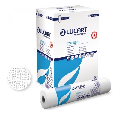 Lucart Strong  dviejų sluoksnių medicininis paklotas ritinys 50cmx50m  