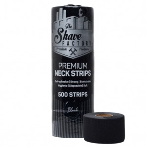 The Shave Factory Premium Black Vienkartinės kaklajuostės 5 rul/pak. juodos spalvos
