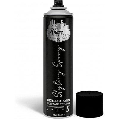 The Shave Factory Styling Spray Ultra Strong  plaukų lakas ultra stiprios fiksacijos 400ml