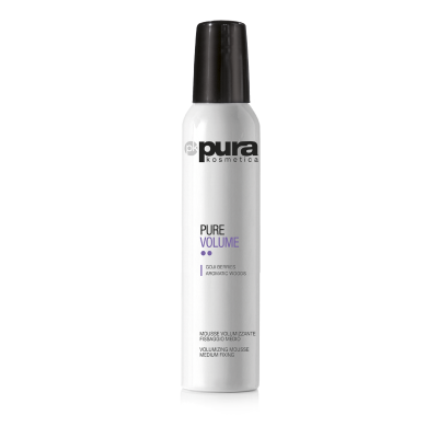 Pura Kosmetica Pure Volume Putos plaukų apimčiai vidutinės fiksacijos 300ml Pura Kosmetica Pure Volume Putos plaukų apimčiai vidutinės fiksacijos 300ml