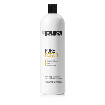 Pura Kosmetica Pure Repair Maitinantis šampūnas sausiems pažeistiems plaukams, 1000ml Pura Kosmetica Pure Repair Maitinantis šampūnas sausiems pažeistiems plaukams, 1000ml